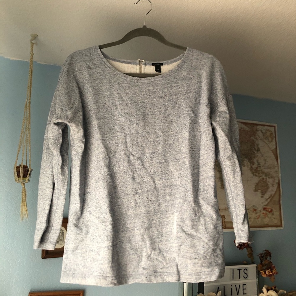 J. Crew Back Zip Sweater